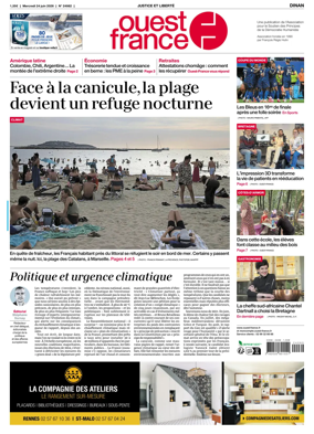 Cover of Ouest France (Dinan)