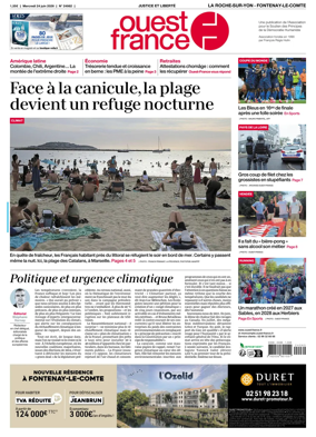 Cover of Ouest France (La Roche-sur-Yon - Fontenay-le-Comte)