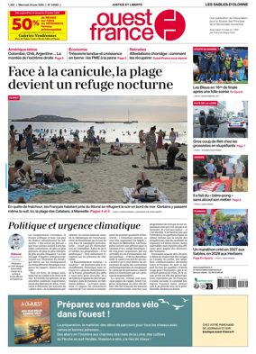 Cover of Ouest France (Les Sables-d'Olonne)