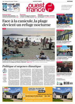 Cover of Ouest France (Mayenne)