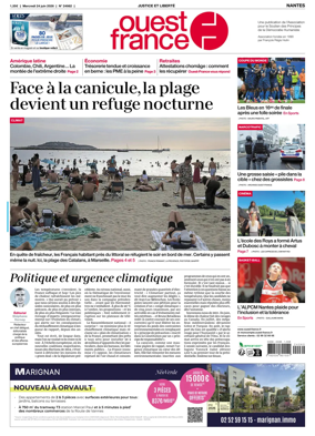 Cover of Ouest France (Nantes)