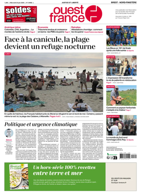 Cover of Ouest France (Nord-Finistere)