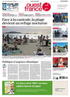 Cover of Ouest France (Pornic / Pays de Retz)