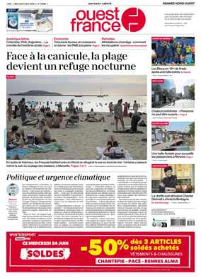 Cover of Ouest-France (Rennes Nord-Ouest)