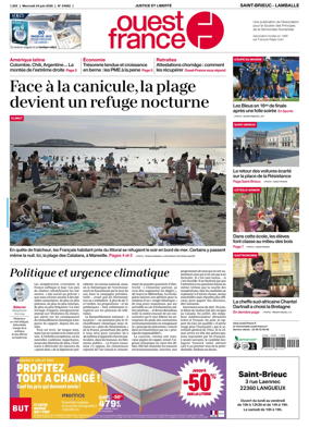 Cover of Ouest-France (Saint-Brieuc Lamballe)