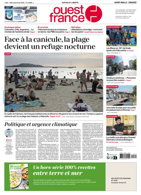 Cover of Ouest France (Saint-Malo)