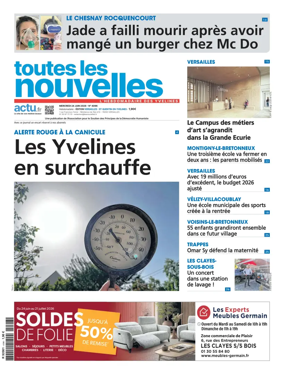 Cover of Toutes les Nouvelles (Versailles / Saint-Quentin-en-Yvelines)