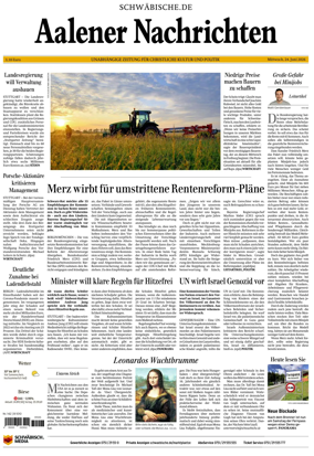 Cover of Aalener Nachrichten