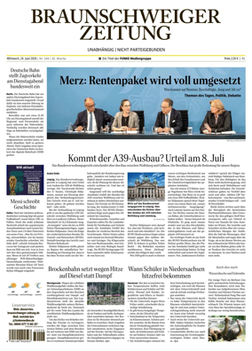 Cover of Braunschweiger Zeitung (Braunschweig)