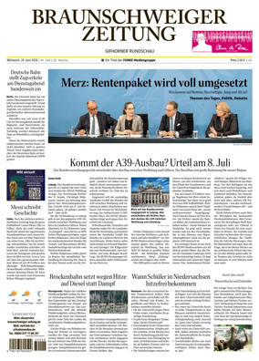 Cover of Braunschweiger Zeitung (Gifhorn)