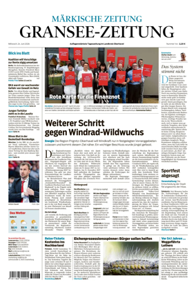 Cover of Gransee-Zeitung