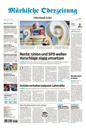 Cover of Markische Oderzeitung Oderland-Echo