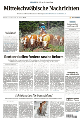 Cover of Mittelschwaebische Nachrichten