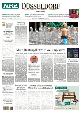 Cover of Neue Rhein Zeitung (Dusseldorf)