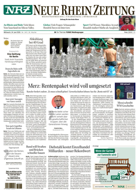Cover of Neue Rhein Zeitung (Emmerich and Kleve)