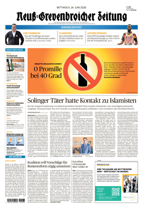Cover of Neuss-Grevenbroicher Zeitung Neuss