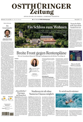 Cover of Ostthuringer Zeitung (Gera)