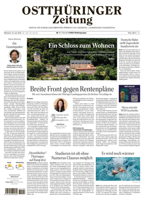 Cover of Ostthuringer Zeitung (Posneck)