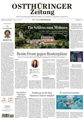 Cover of Ostthuringer Zeitung (Schleiz)