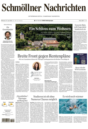 Cover of Ostthuringer Zeitung (Schmolln)