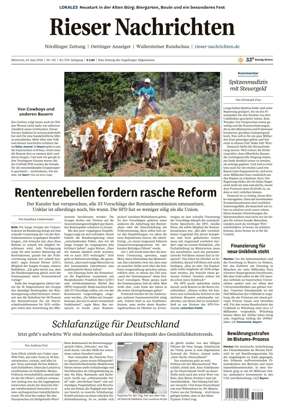 Cover of Rieser Nachrichten