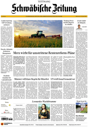 Cover of Schwabische Zeitung (Tettnang)