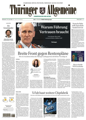 Cover of Thuringer Allgemeine (Sonderhausen und Artern)