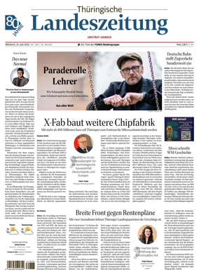 Cover of Thuringische Landeszeitung (Unstrut-Hainich-Kreis)