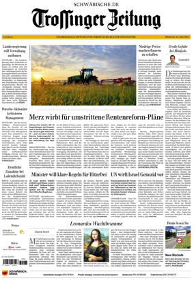 Cover of Trossinger Zeitung
