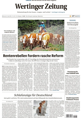 Cover of Wertinger Zeitung