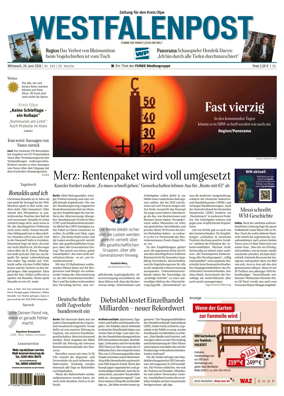 Cover of Westfalenpost (Olpe)