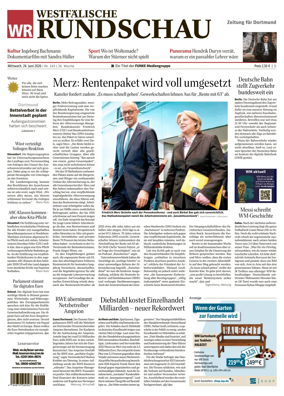 Cover of Westfalische Rundschau (Dortmund-Sud II)
