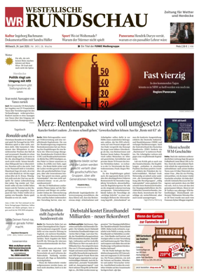 Cover of Westfalische Rundschau (Wetter)