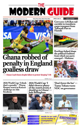 Cover of The Modern Guide Newspaper (Ghana)