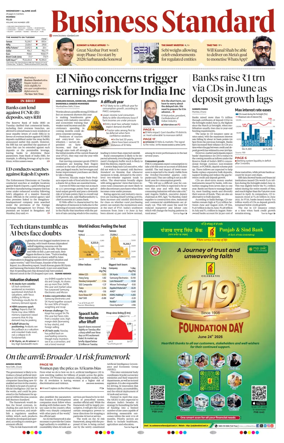 Cover of Business Standard