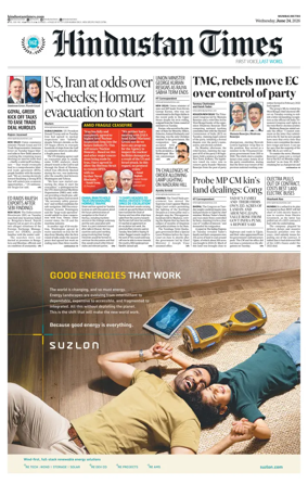 Cover of Hindustan Times Thane