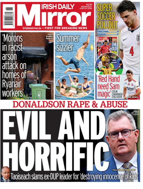 Cover of Irish Daily Mirror