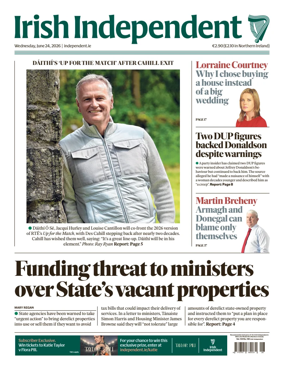 Cover of Irish Independent