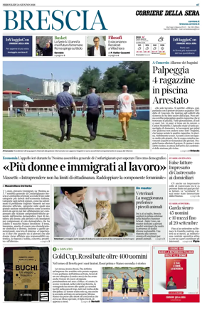 Cover of Corriere della Sera (Brescia)