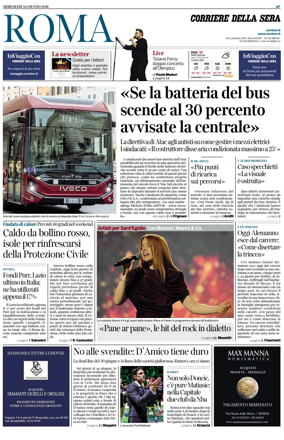 Cover of Corriere della Sera (Roma)