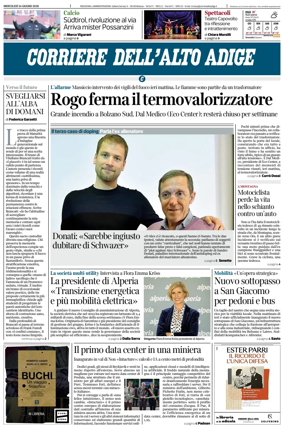 Cover of Corriere dell'Alto Adige