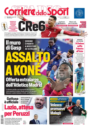 Cover of Corriere dello Sport (Lazio)