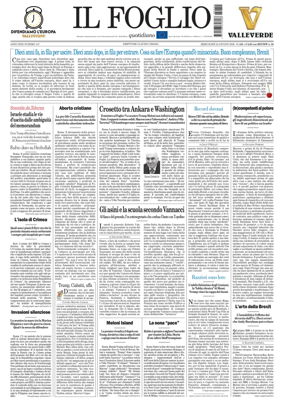 Cover of Il Foglio Quotidiano