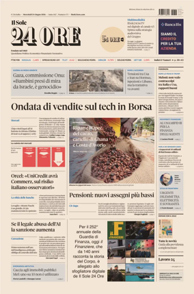 Cover of Il Sole 24 Ore