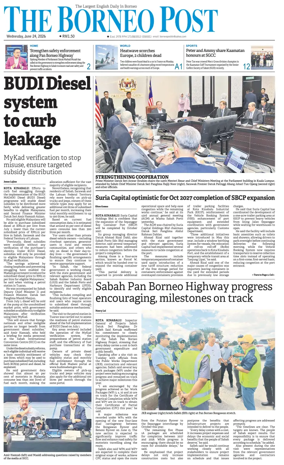 Cover of The Borneo Post (Sabah)