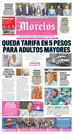 Cover of Diario de Morelos