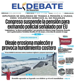 Cover of El Debate de Mazatlan