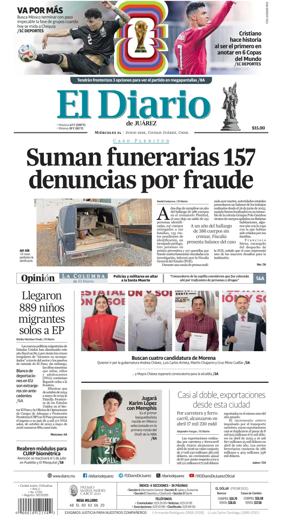 Cover of El Diario de Juarez