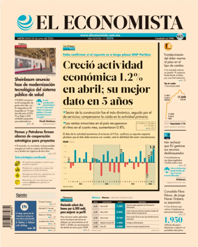 Cover of El Economista (Mexico)