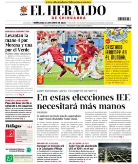Cover of El Heraldo de Chihuahua